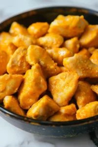 Crispy Healthy Chicken Nuggets (Air Fryer or Baked) 9 Chicken pieces coated in seasoned egg mixture for crispy nuggets