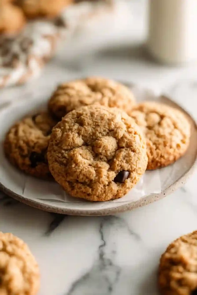 Gluten-Free Almond Flour Cookies That Are Crispy, Buttery, and Absolutely Irresistible 6 Golden gluten-free almond flour cookies cooling on parchment-lined baking sheet