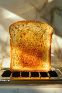 Cottage Cheese Toast with Tomatoes 3 Slice of Ezekiel sprouted grain bread toasted to a golden brown color and ready for toppings.
