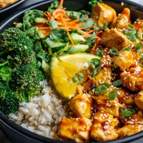 Meal Prep Honey Garlic Chicken Bowls 3 Meal Prep Honey Garlic Chicken Bowls