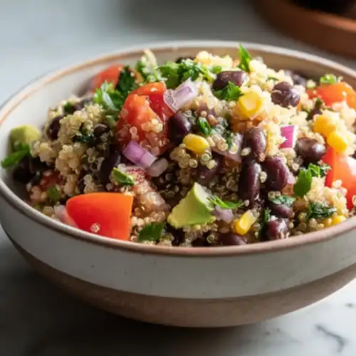 Quinoa Black Bean Salad with Lime Cumin Dressing 4 Quinoa Black Bean Salad with Lime Cumin Dressing