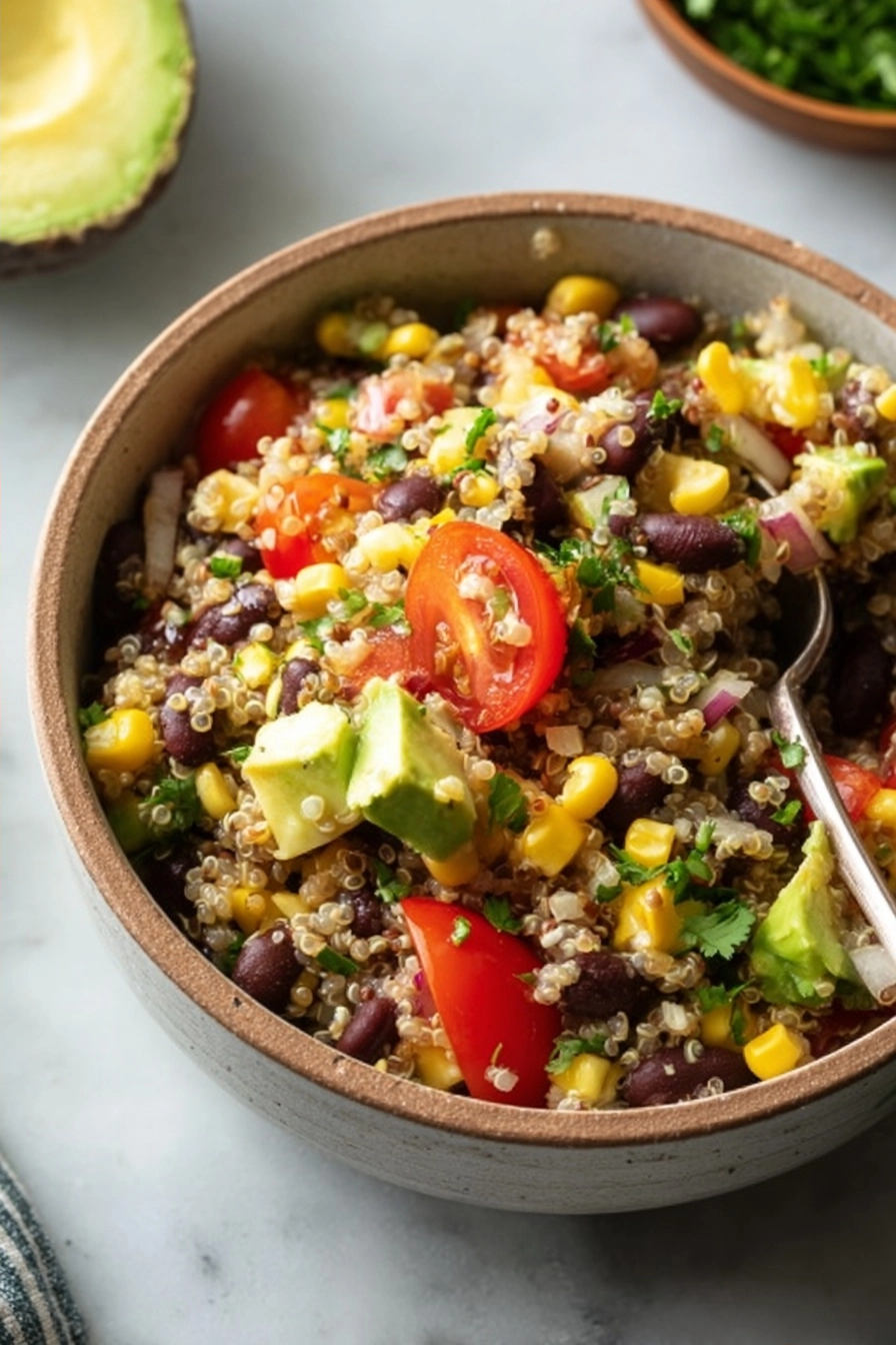 Quinoa Black Bean Salad with Lime Cumin Dressing 2 image 1780763914917