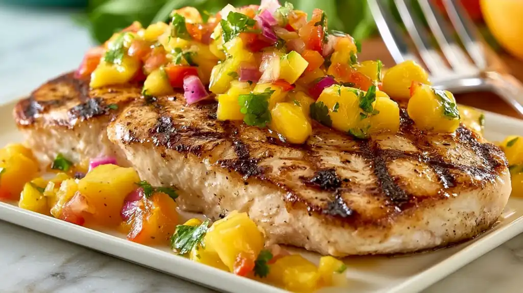 Grilled Fish with Mango Salsa