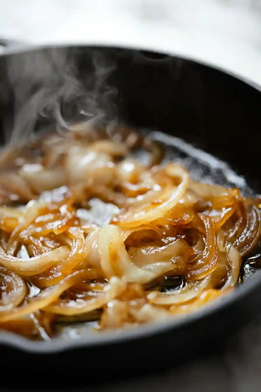 Caramelizing Sweet Onions Until Deep Golden