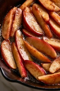 Creamy Apple Cider Chicken Skillet 4 Brown the Apple Slices in Butter