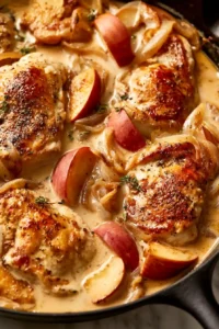 Creamy Apple Cider Chicken Skillet 8 Finish the Skillet With Golden Apples