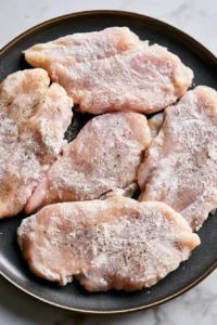Creamy Apple Cider Chicken Skillet 3 Season and Lightly Flour the Chicken