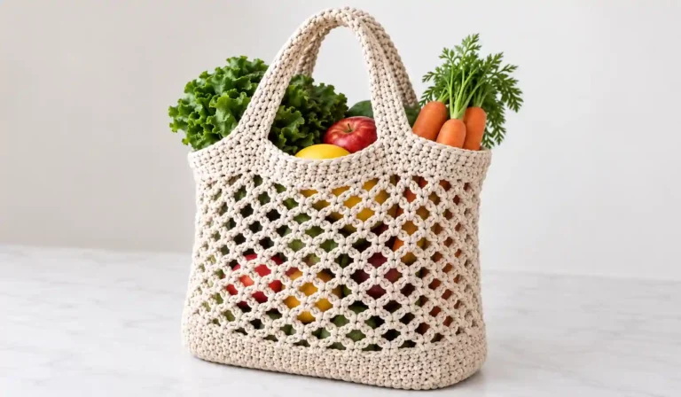 Home 15 Farmers Market Produce Bag: finished crochet project