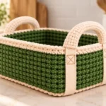 Crochet Potluck Carrier Pattern – Modern Sage Casserole Holder 13 Crochet Potluck Carrier Pattern – Modern Sage Casserole Holder